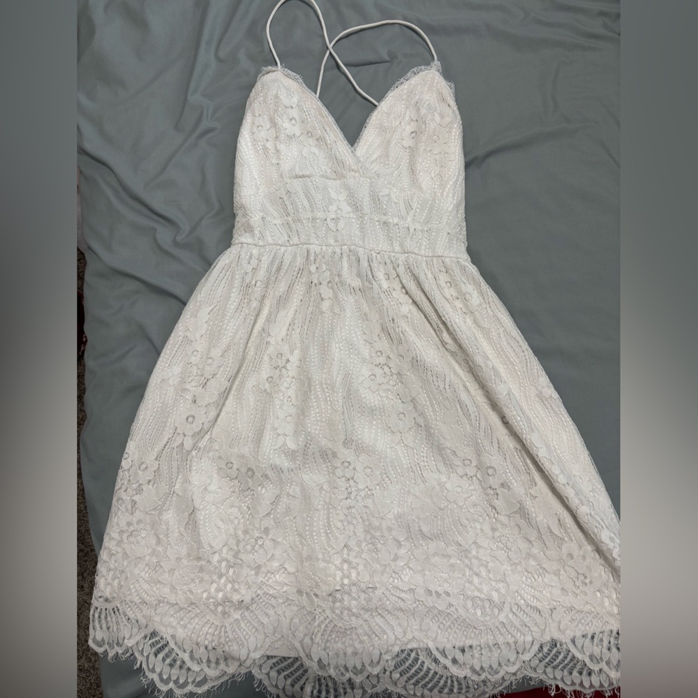 White lacy dress